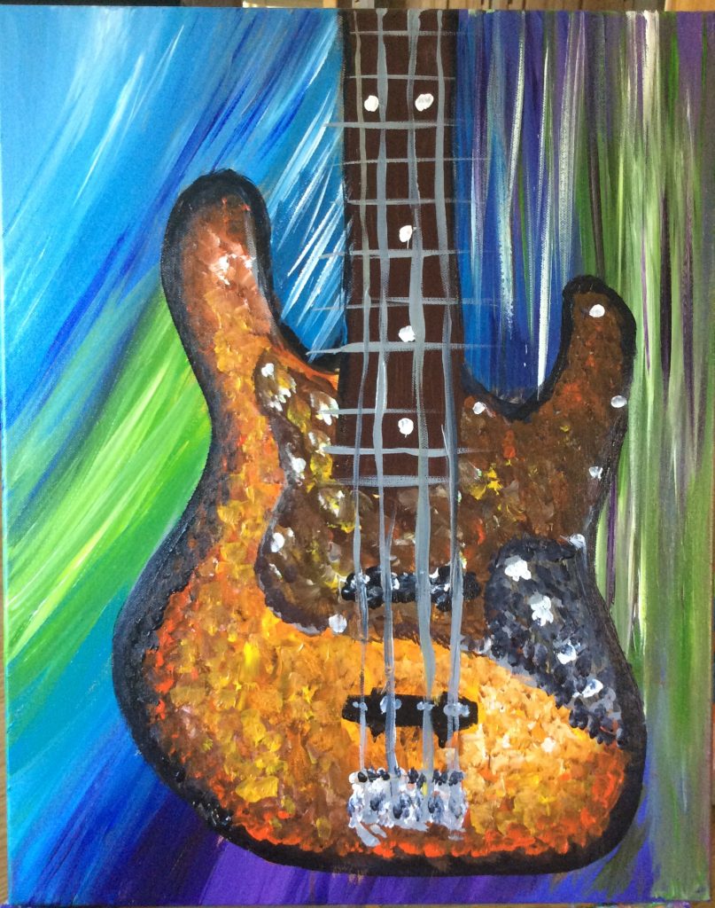 Guitar Fender Jazz Bass Painting