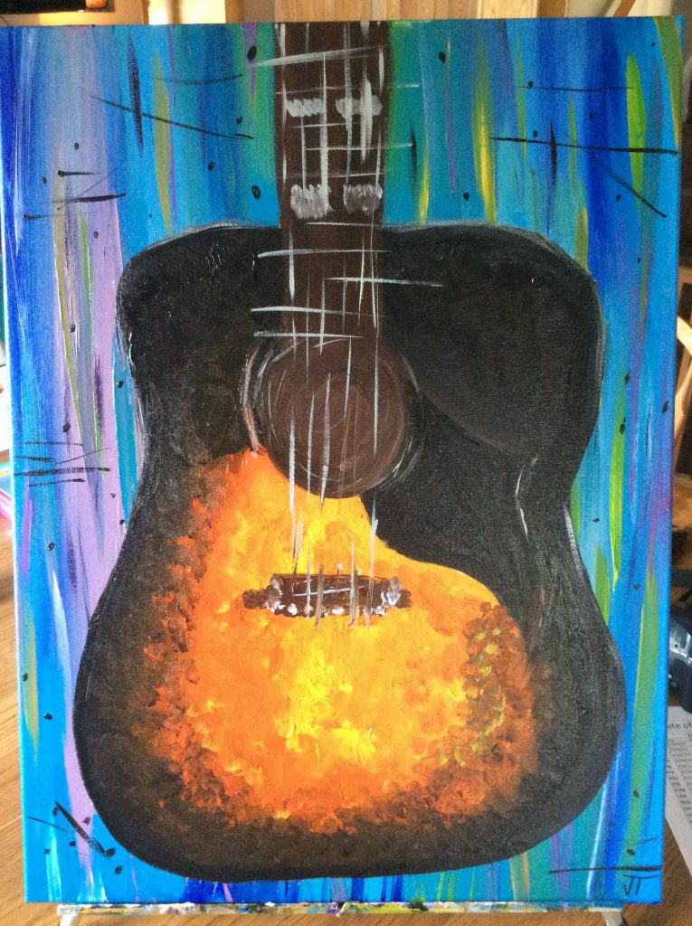 Gibson J-45 Acoustic Guitar Painting