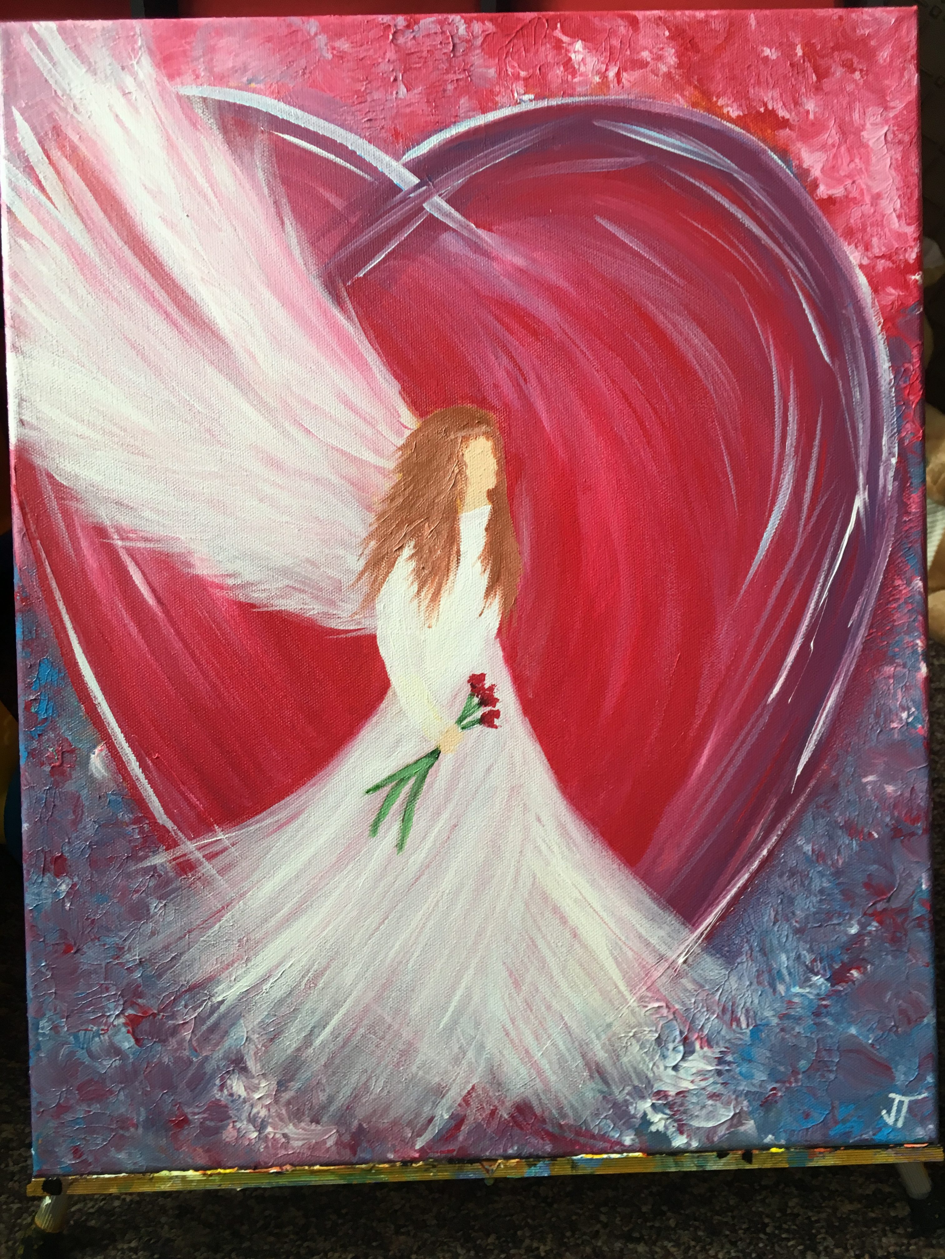 Valentine Angel Painting