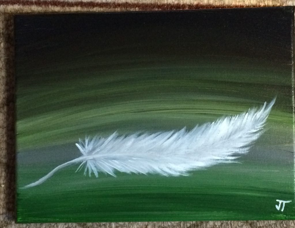 White Feather Painting