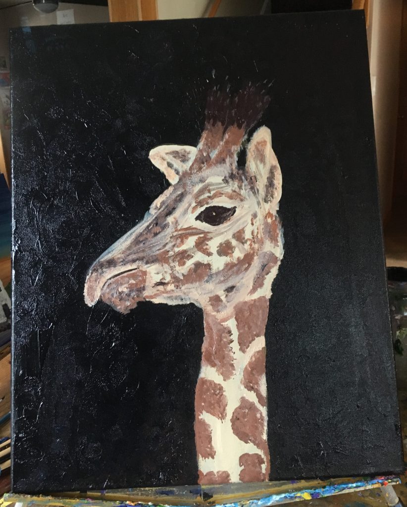 Giraffe painting