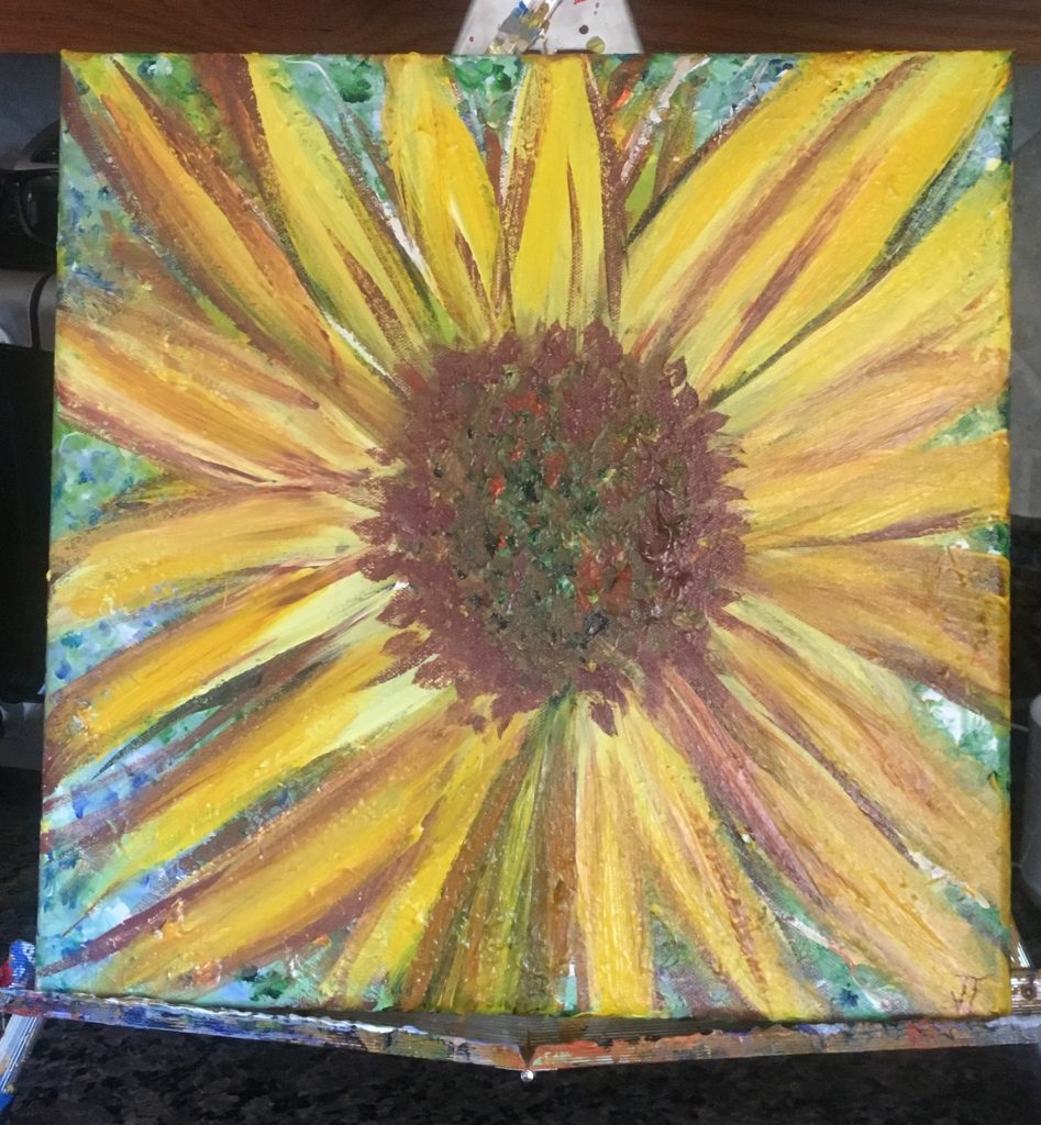Happy Sunflower painting